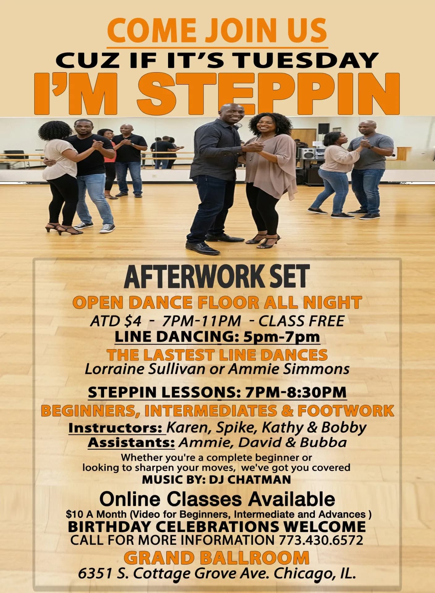 Online Steppin Classes