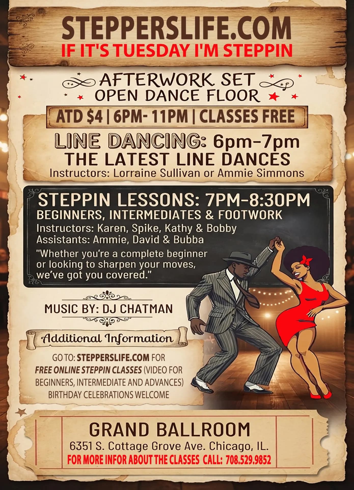 Line Dancing / Steppin Lessons